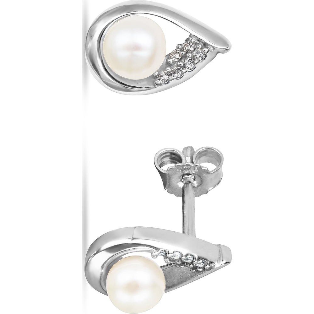 FAVS Boucles d'oreilles à fermoir à poussette 925 Argent Boucles d'oreilles