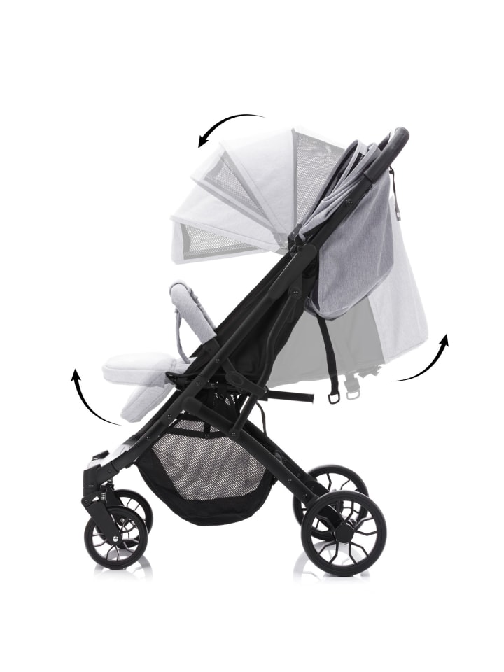 fillikid Sportwagen Buggy Styler Elite Exklusiv in Hellgrau Melange günstig kaufen onesize