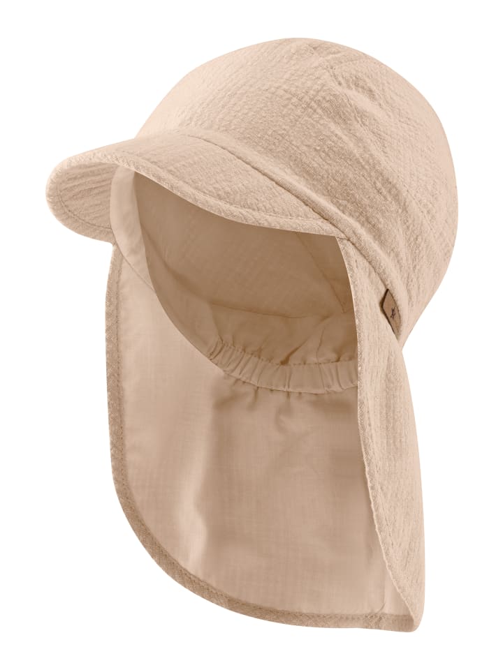 Sterntaler Schirmmütze mit Nackenschutz Struktur in beige günstig kaufen