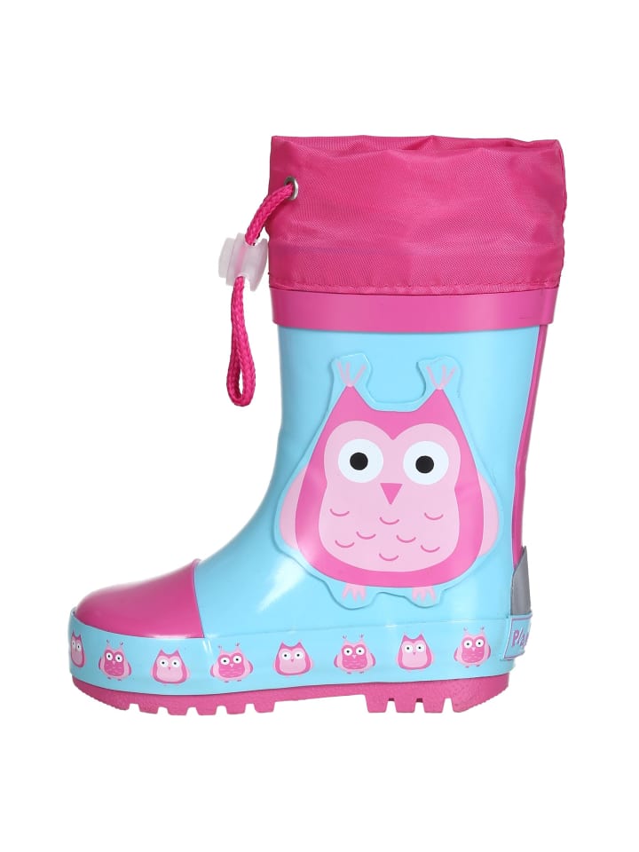 Playshoes Gummistiefel Eulen in Türkis günstig kaufen