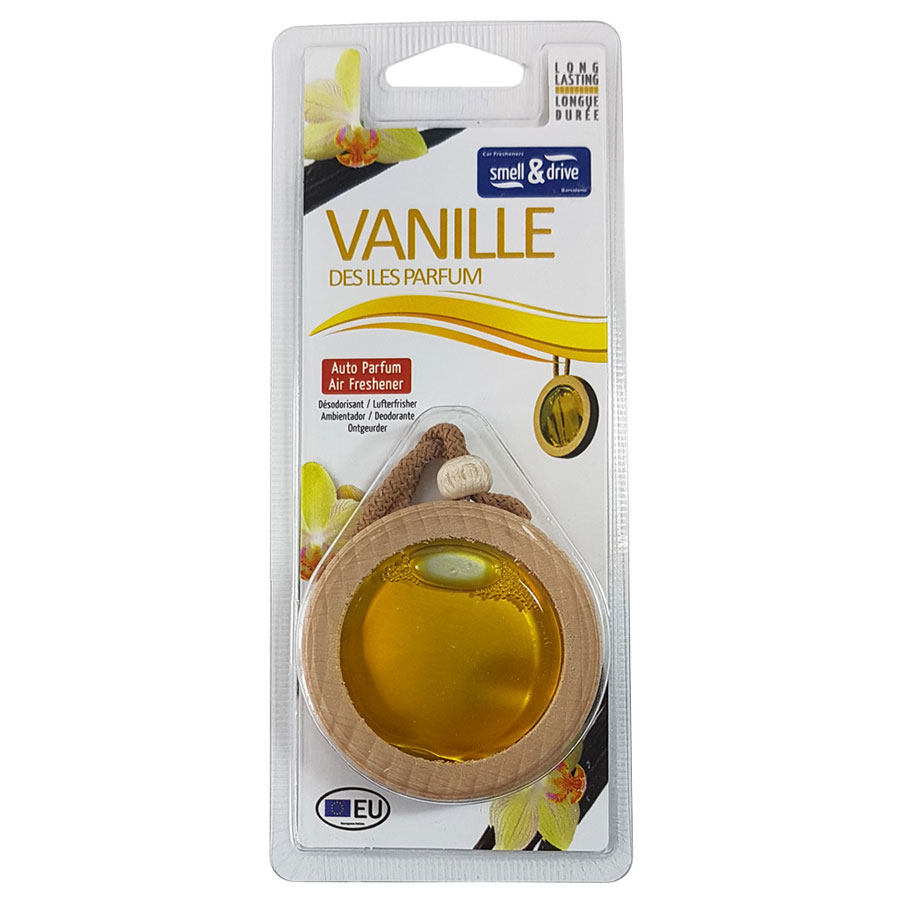 Lufterfrischer Hanging Holz Membran "Vanille" in Gelb, 6 ml - ATU