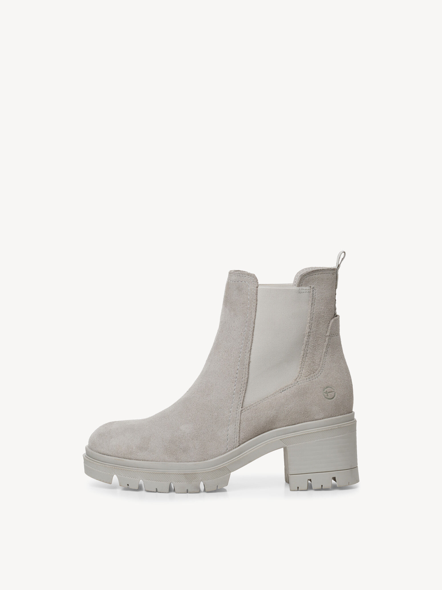 Bottine Chelsea en cuir - gris
