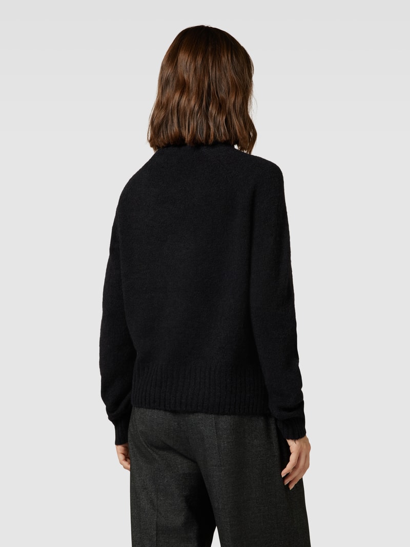 Strickpullover mit Rollkragen Modell 'DANIELA' in schwarz