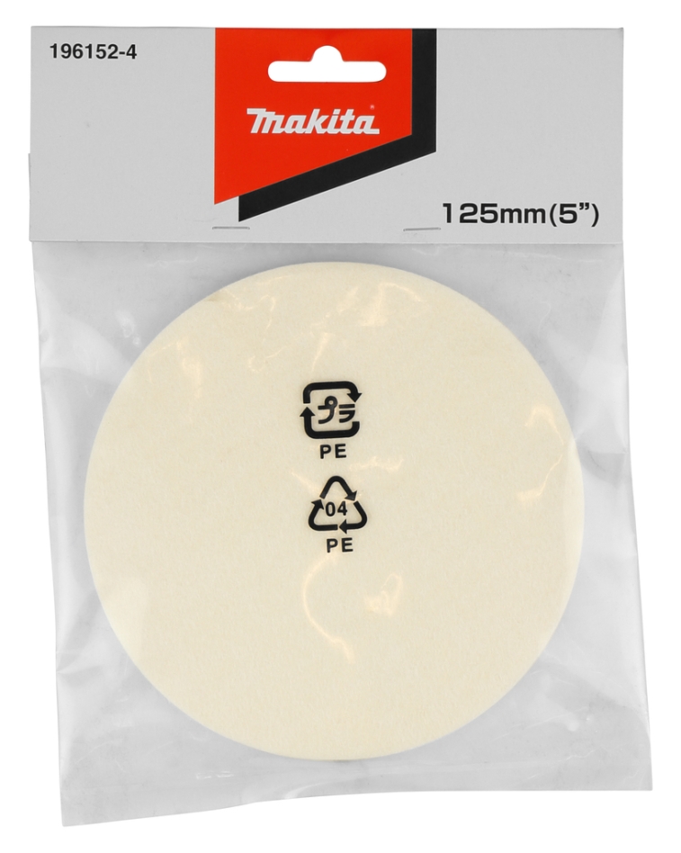 Makita priedai 196152-4 veltinio poliravimo diskas 125x6mm