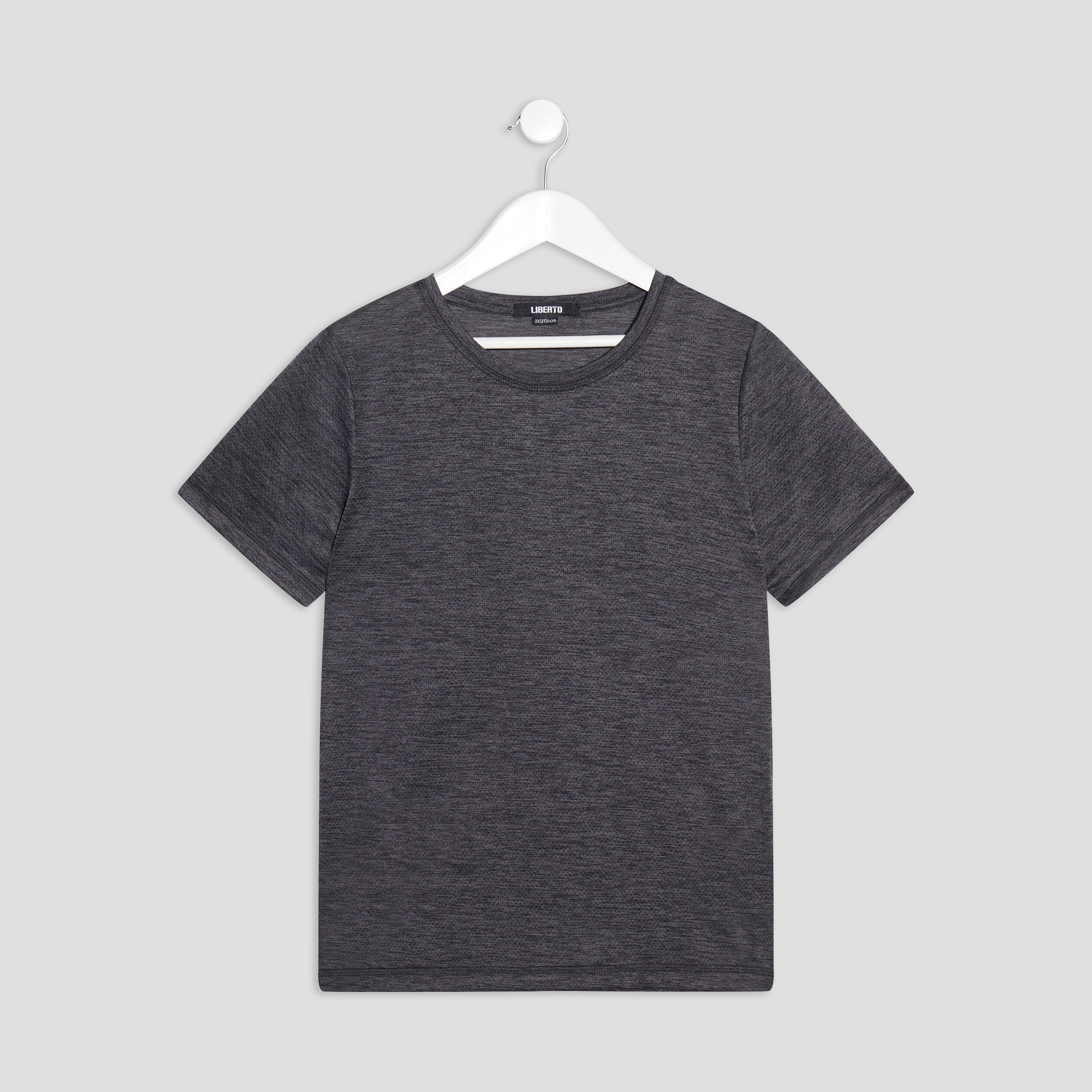 T-shirt manches courtes gris foncé homme | La Halle