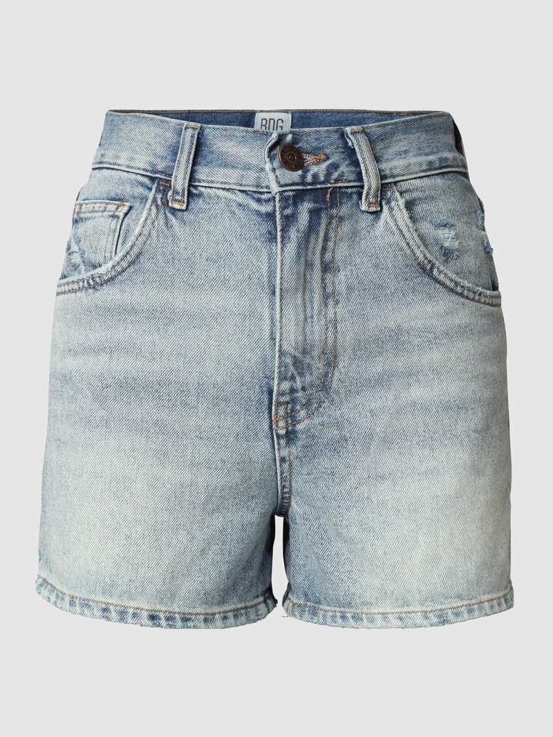 Jeansshorts mit Label-Patch in jeans