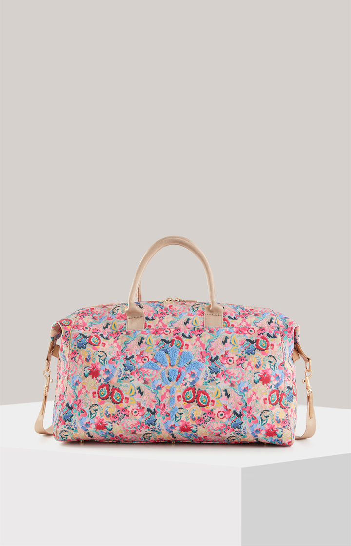 Weekender Tutti Fiori Lorella in Beige/Pink gemustert