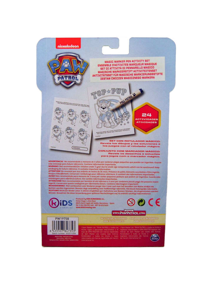 Paw Patrol Magisches Tinten-Set Tintenmagie mit deinen Lieblingshelden in Mehrfarbig günstig kaufen 15 x 21 cm