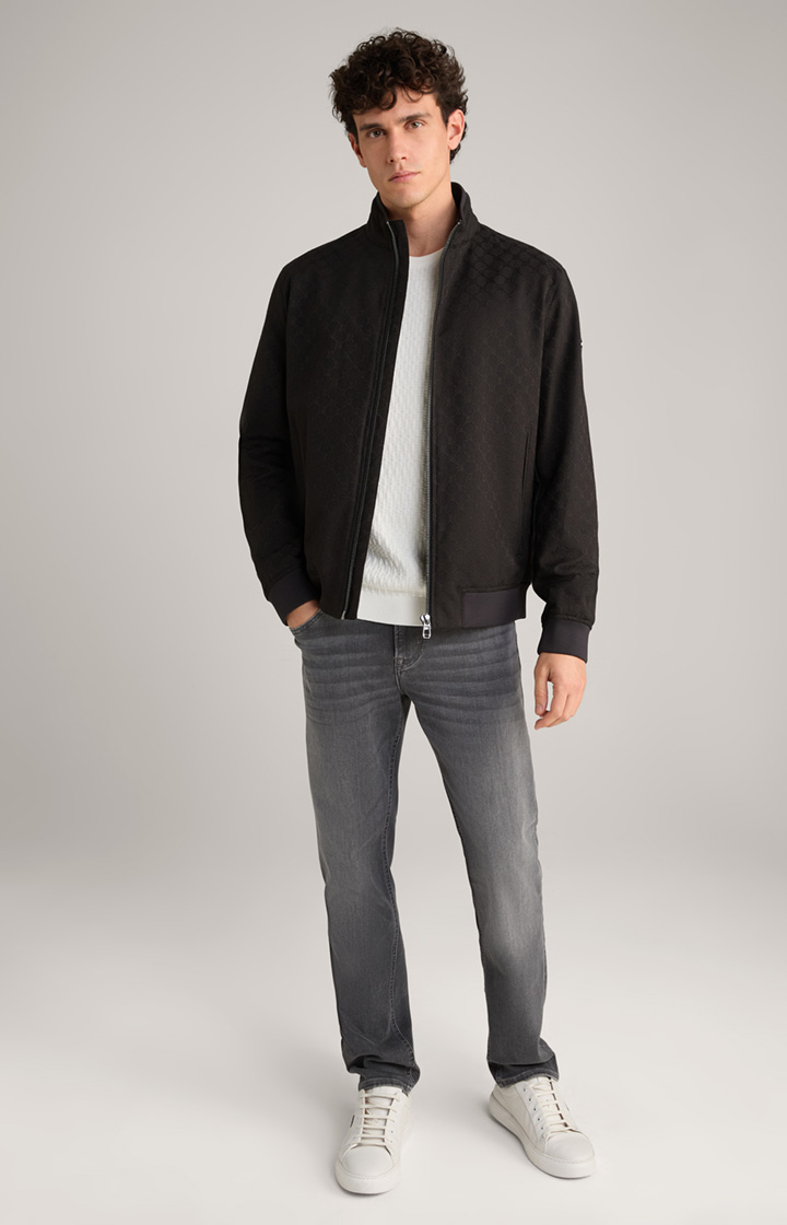 Cornflower-Jacke Escor in Schwarz gemustert