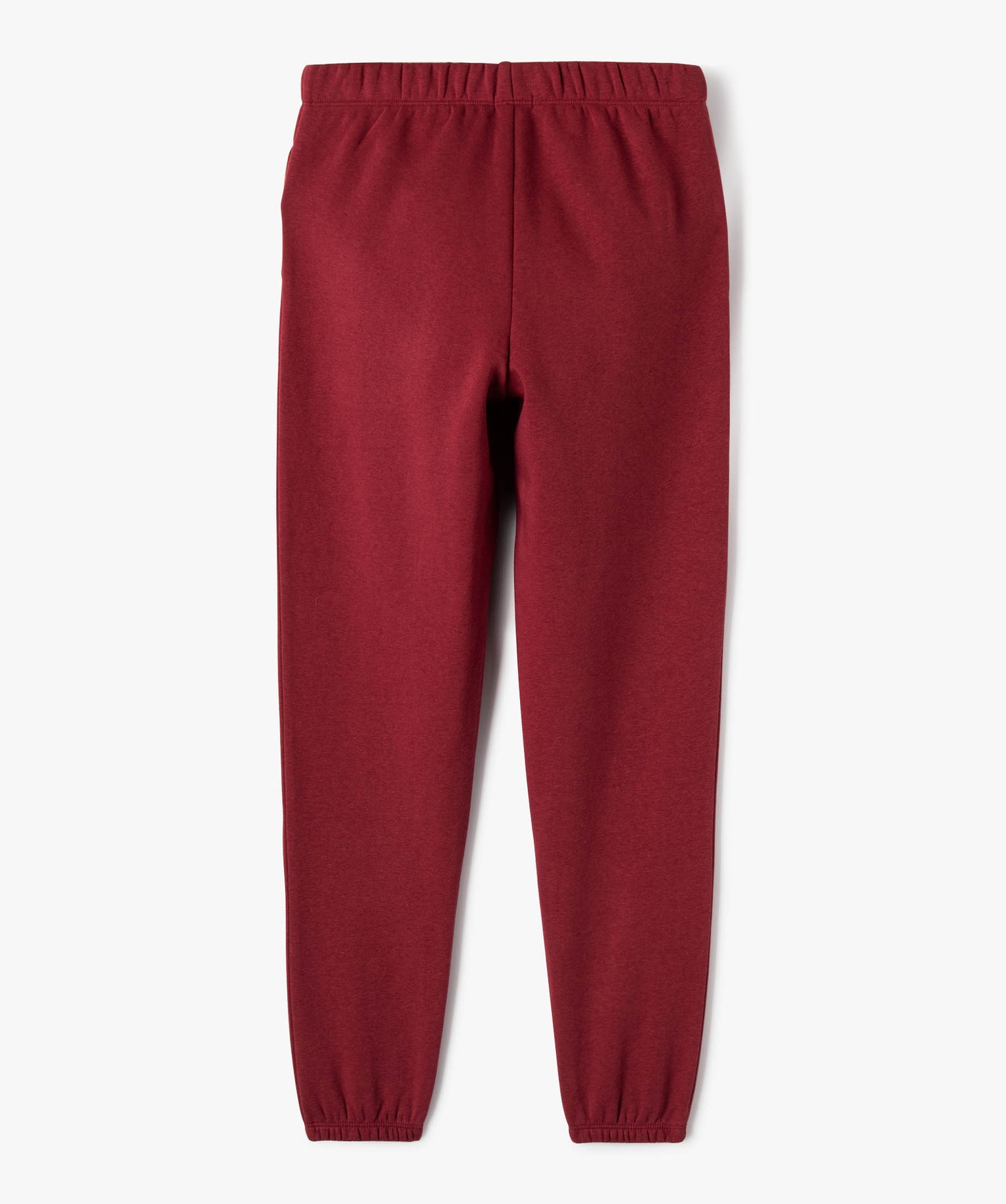Pantalon de jogging molletonné fille rouge fonce | GEMO