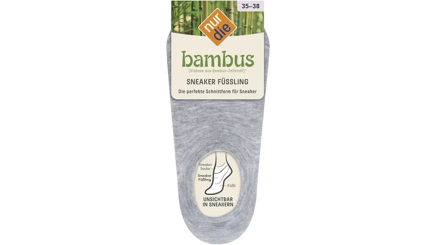 NUR DIE Damen Sneaker Füßlinge 920 weiss