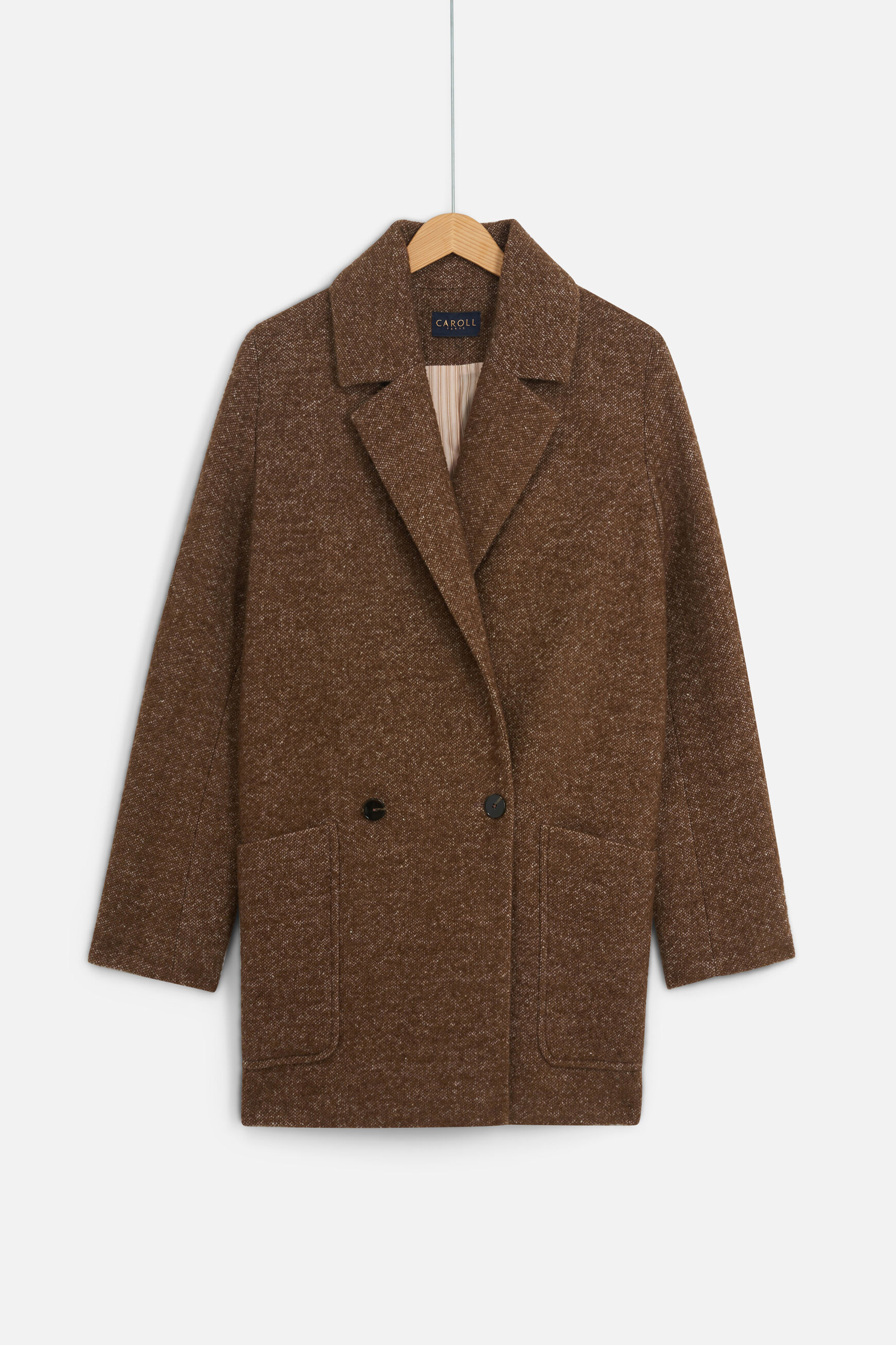 manteau jeremie vert kaki femme