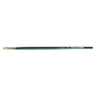 NOVA-Hobbypinsel flach, extrafeine goldfarbene Synthetikfasern 4