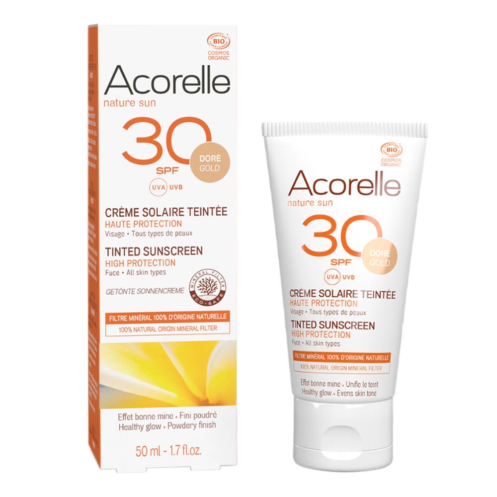 nature sun - LSF30 Sonnencreme getönt Doré Gold
