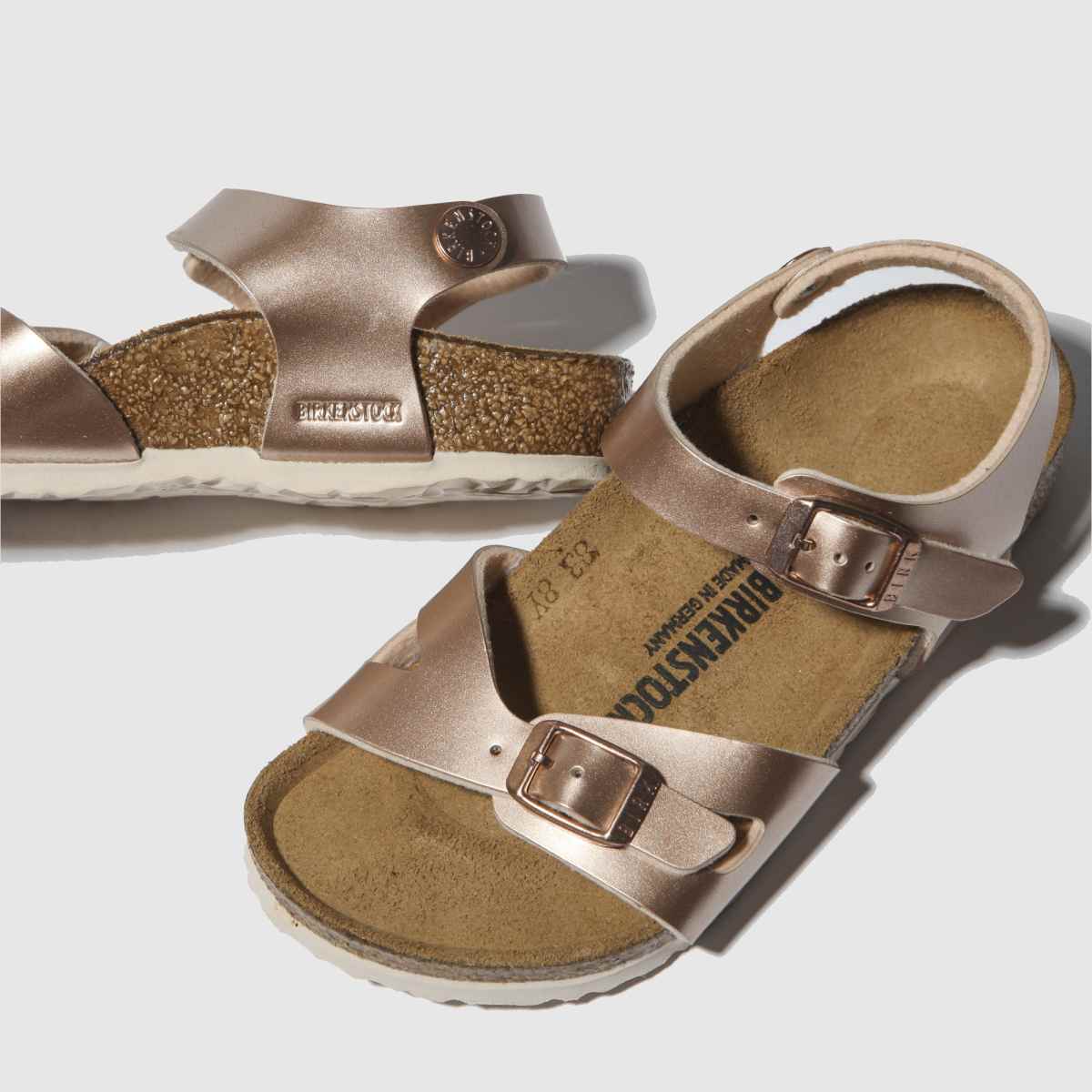 BIRKENSTOCK bronasti sandali Rio za deklice