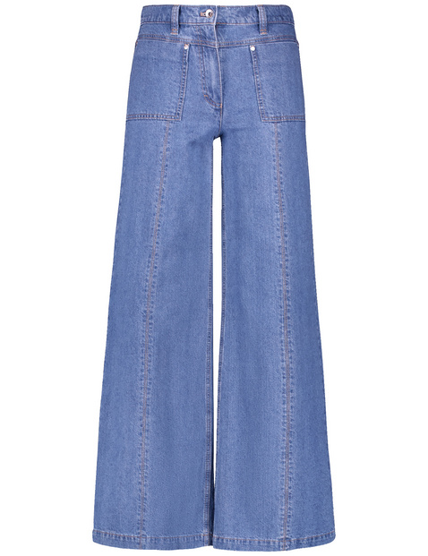 Jeans MIRJA WIDE LEG aus Baumwoll-Leinen