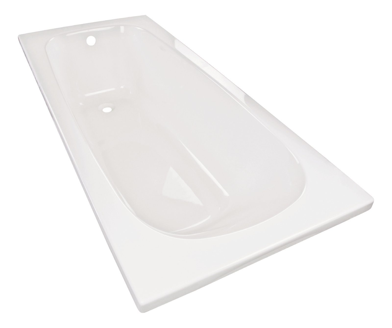Calmwaters Badewanne Original, (1-tlg), Weiß, 170 x 75 cm, Acryl, ergonomische Körperformbadewanne, 02SL3012