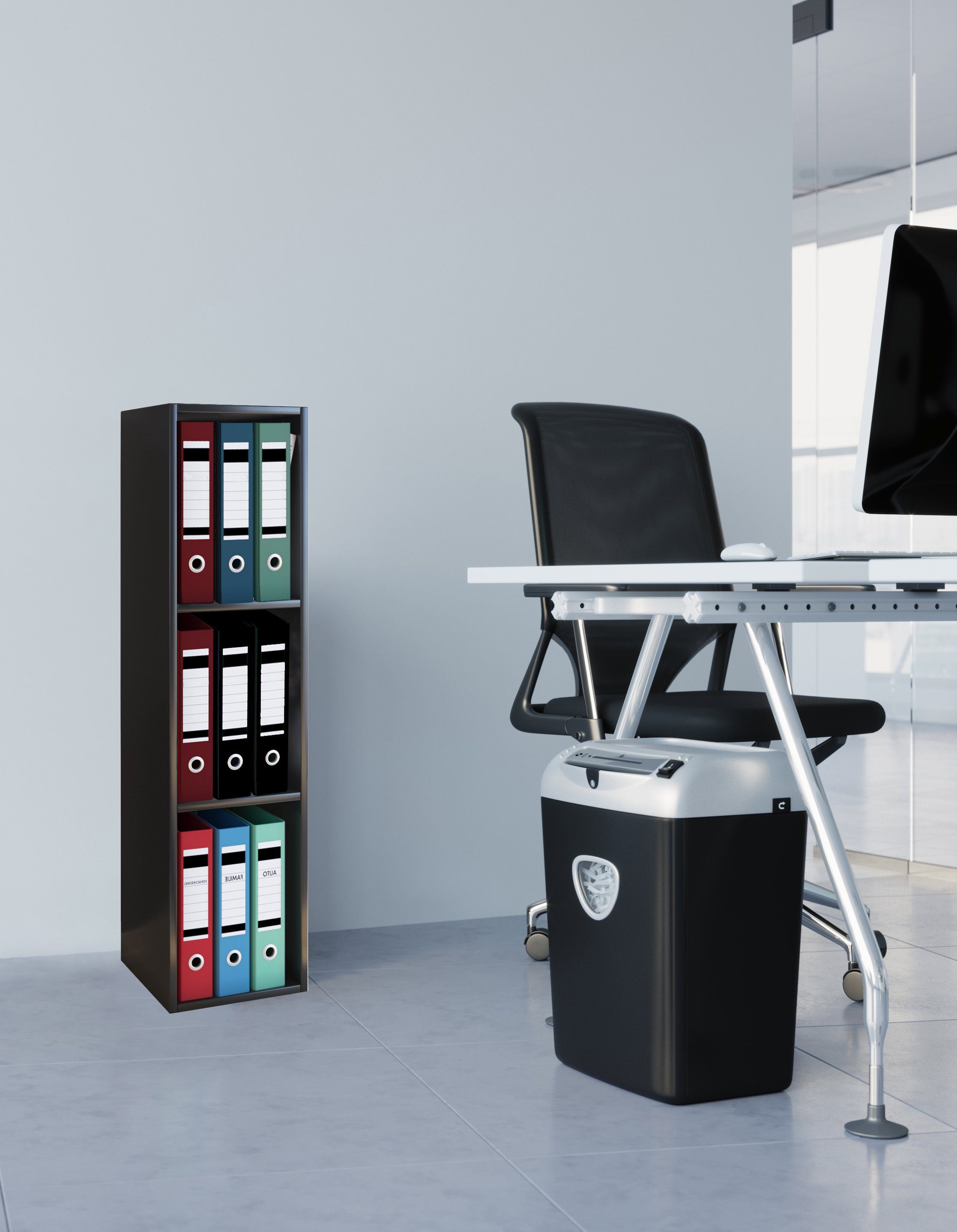 VCM Aktenregal Holz Büro Regal Bücher Ordner Aktenregal Offas 3f, 1-tlg.