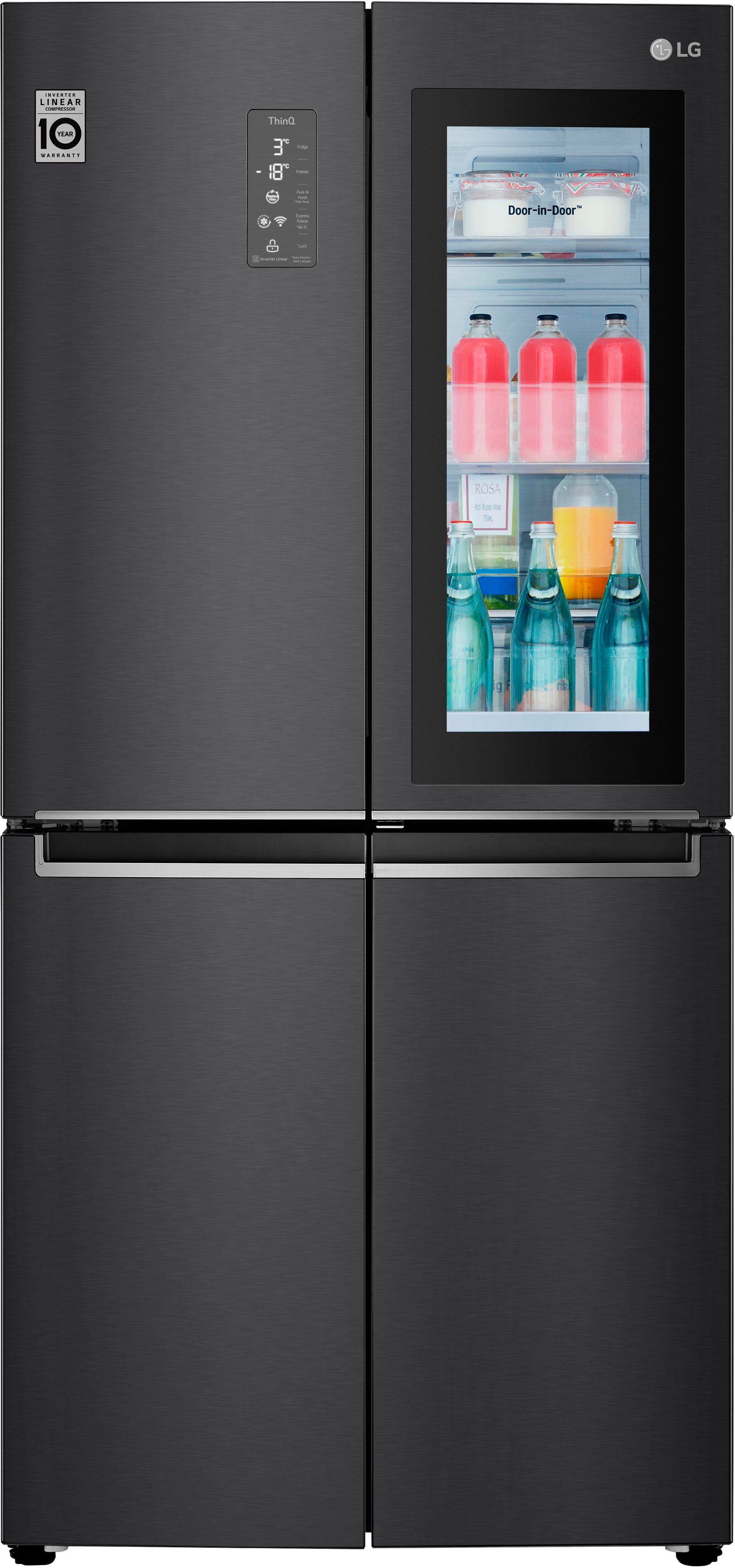 LG Multi Door GMQ844MC5E, 178,7 cm hoch, 83,5 cm breit, InstaView™