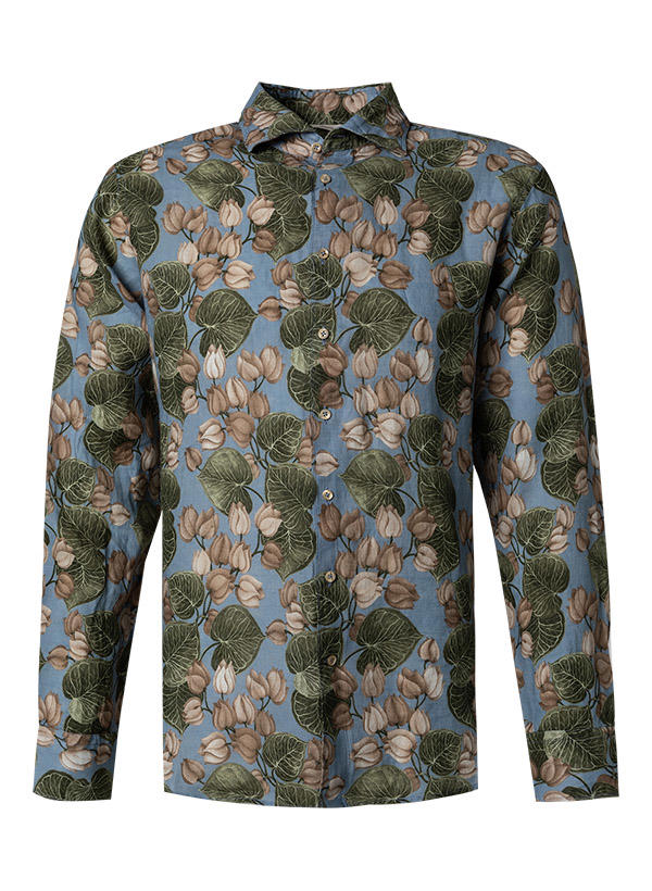Stenströms, Hemd, Fitted Body, Reines Leinen, multicolor floral