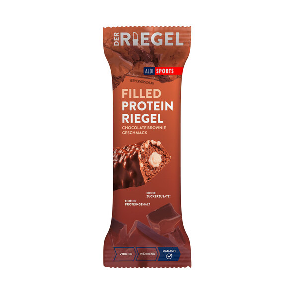 Filled Protein-Riegel Chocolate-Brownie, 6er Set (6 x 45 g = 270 g)