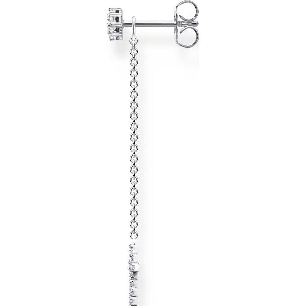 Thomas Sabo Boucle d'oreille unique 925 Argent Boucles d'oreilles
