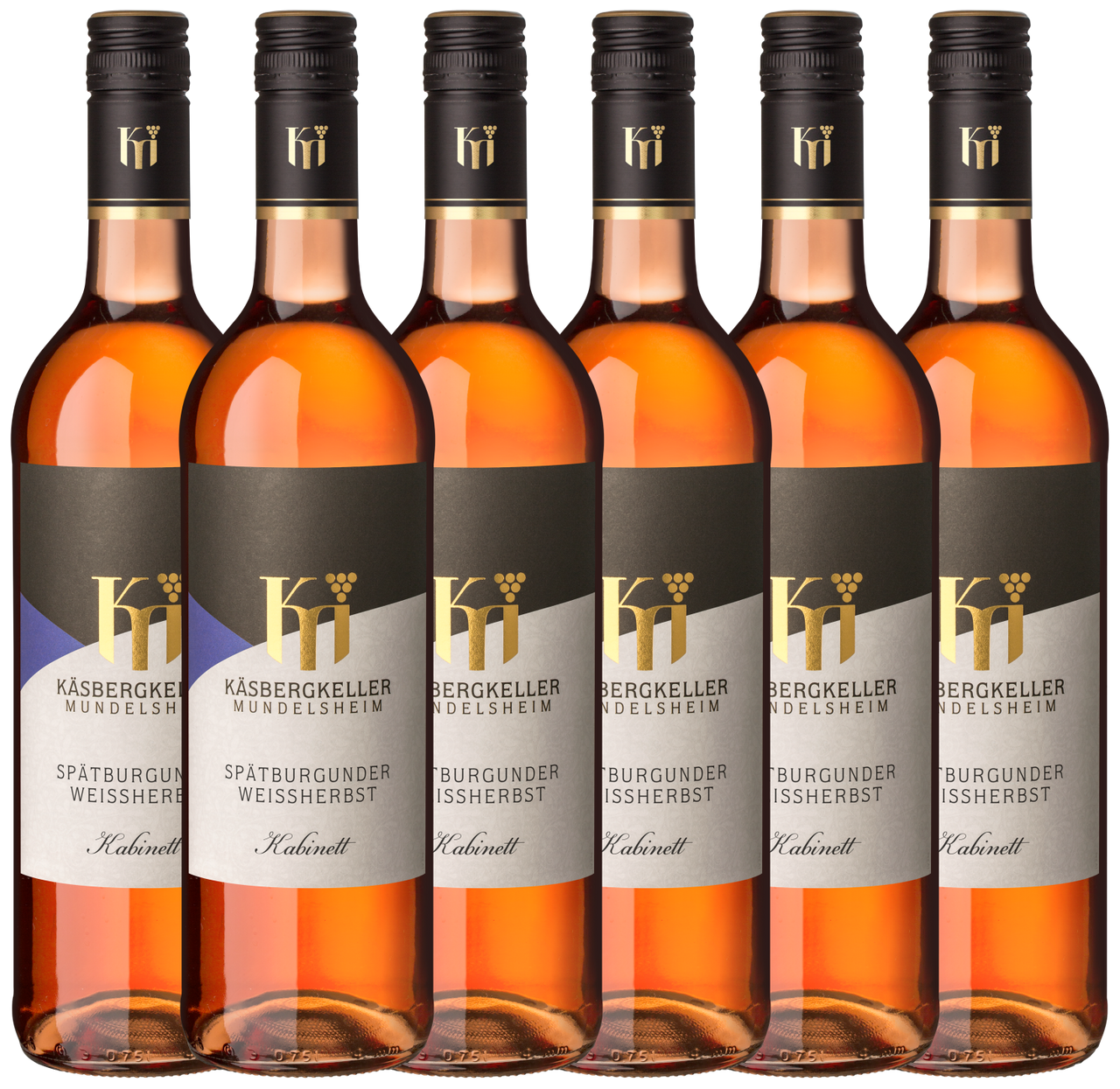 Lauffener Weingärtner eG Mundelsheimer Spätburgunder Weißherbst Kabinett 0,75l - 6er Karton
