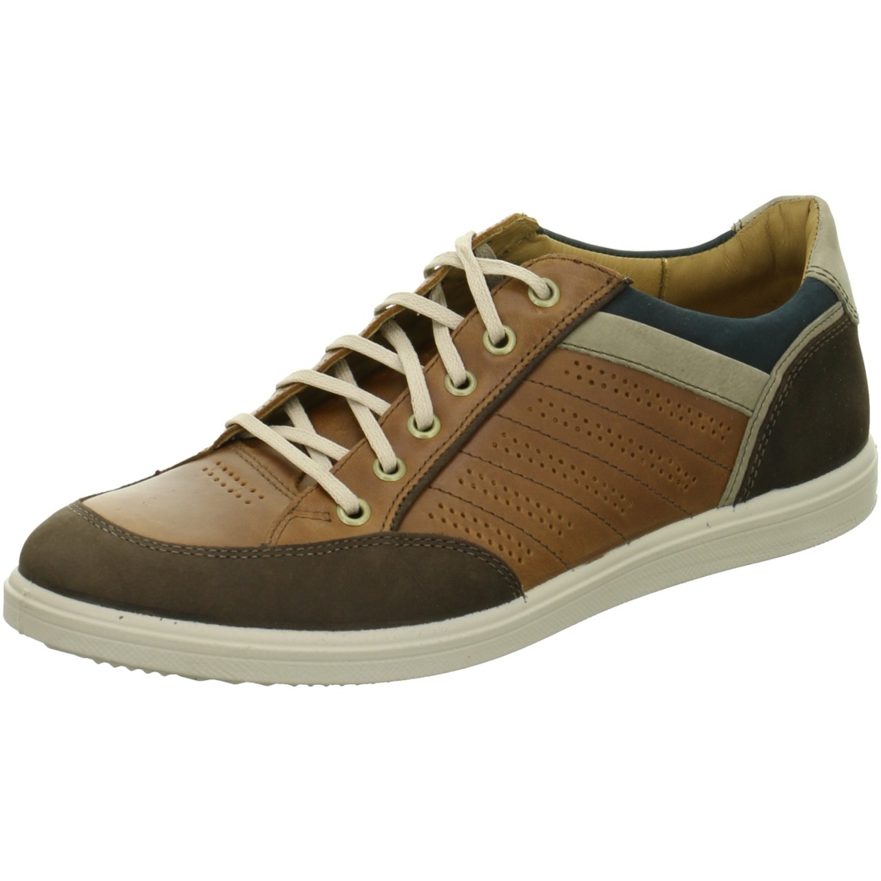 JOMOS Sneaker braun cappuccino/cognac Nubuk/Glattl