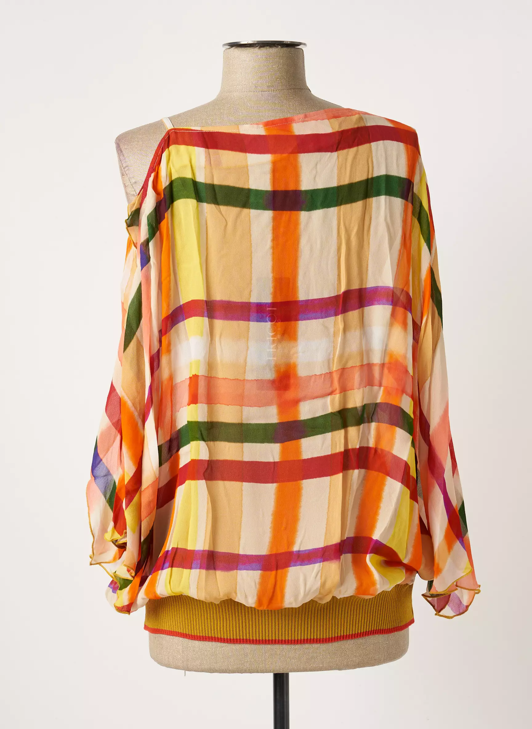 Tricot Chic Blouses Femme couleur orange