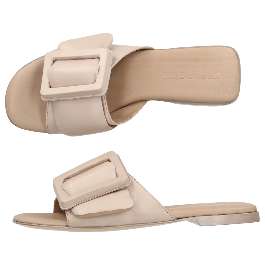 Pomme D`OR - Pantoletten 0683A Nappaleder - beige