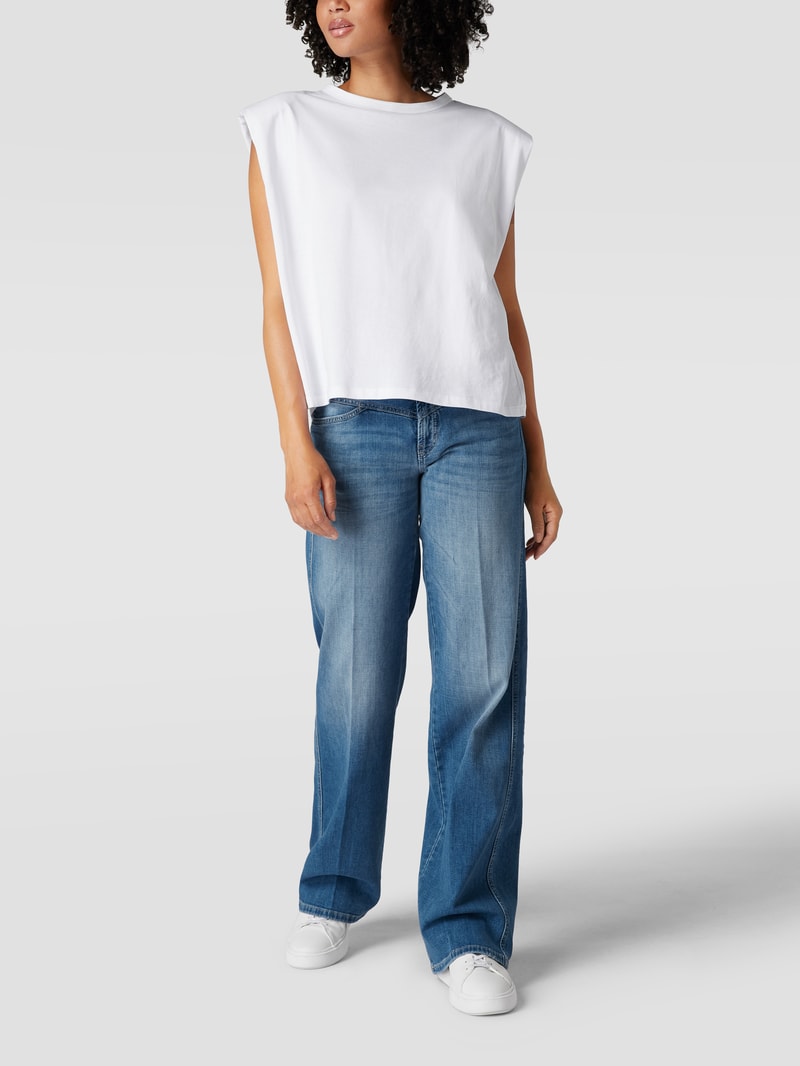 Relaxed Fit Jeans mit Reißverschluss Modell 'AIMEE SEAM' in hellblau