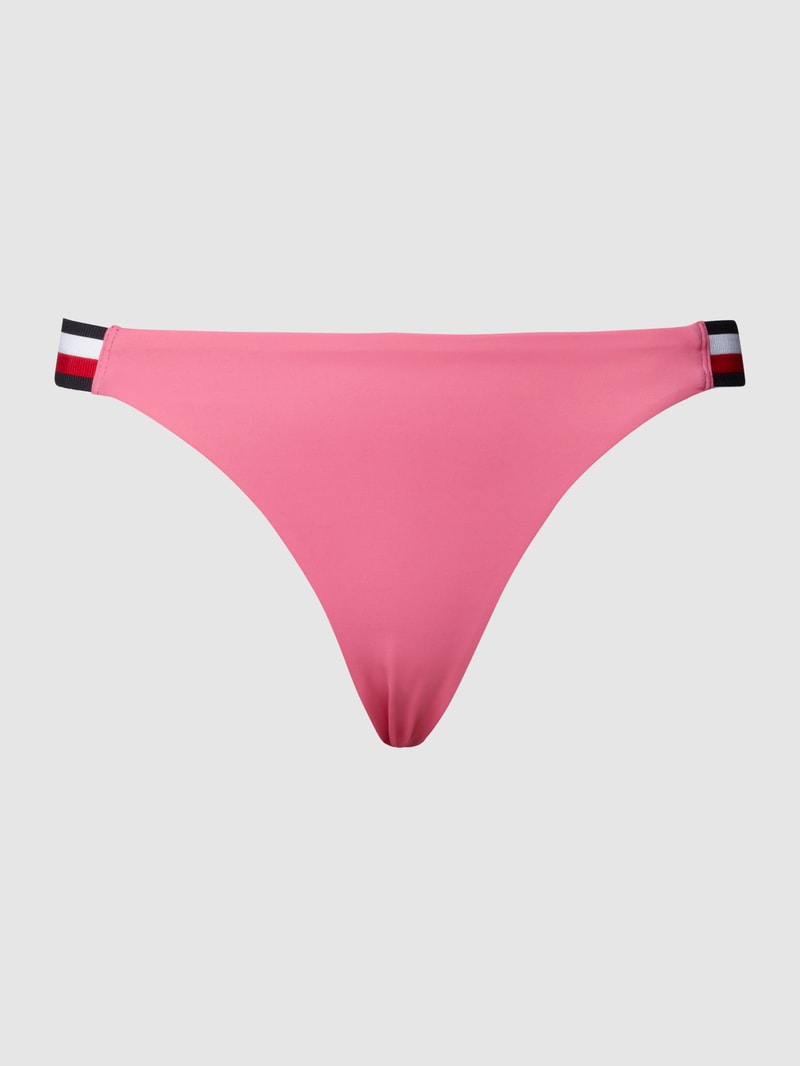 Bikini-Hose mit Label-Details in pink