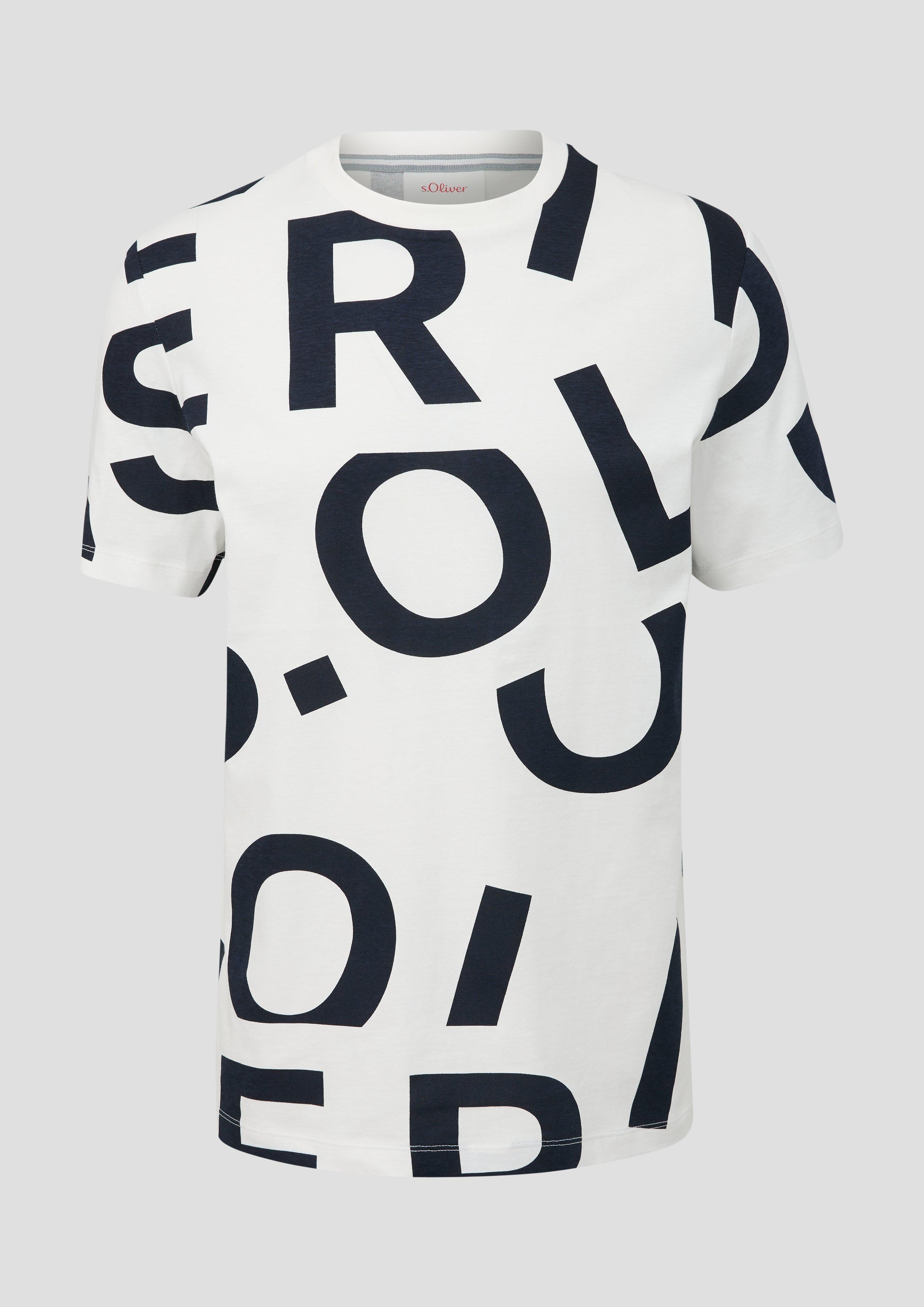 Baumwollshirt mit Allover-Print  2138640-01F1