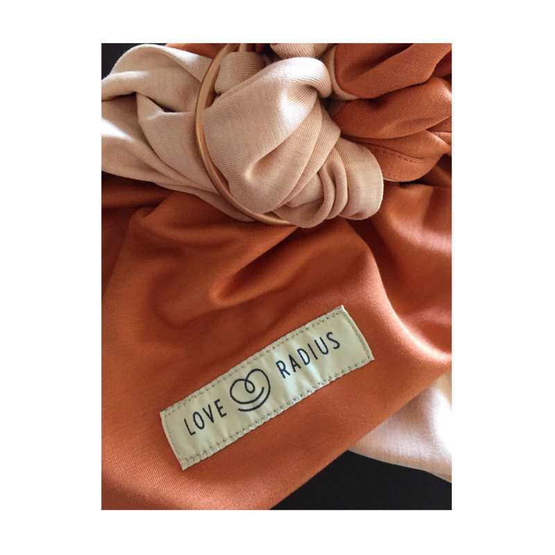 Echarpe de portage sans noeud Terracotta Love Radius by JPMBB