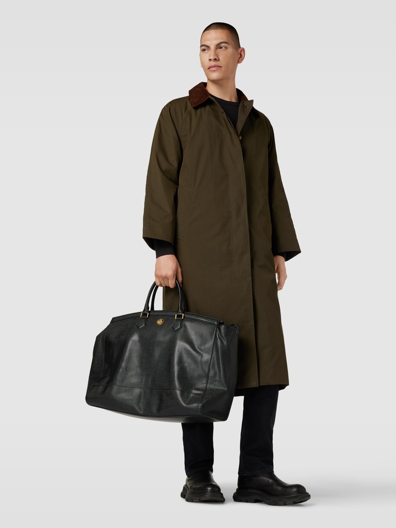 Weekender mit Label-Applikation Modell 'KING DUFFLE BAG' in schwarz