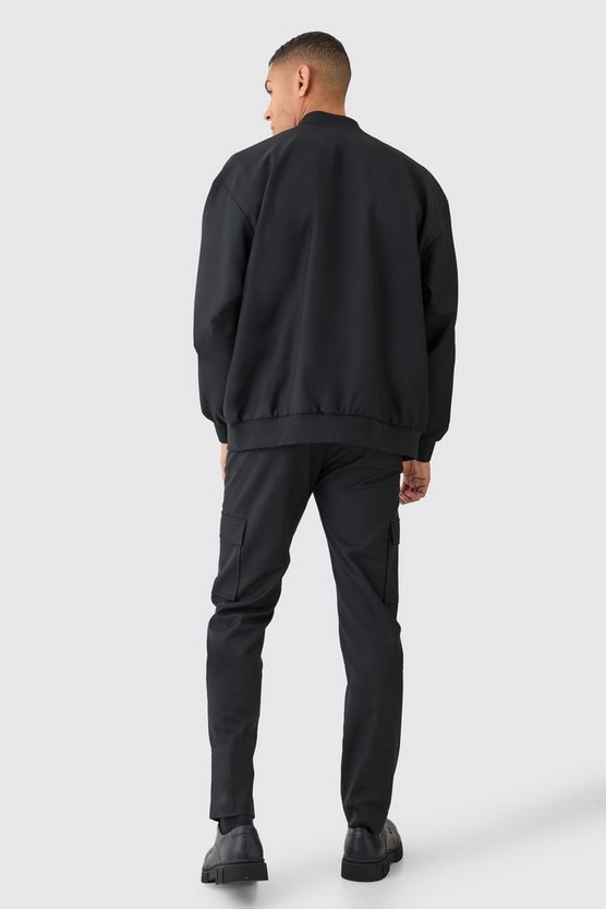 Oversize Bomberjacke mit Cargo-Taschen