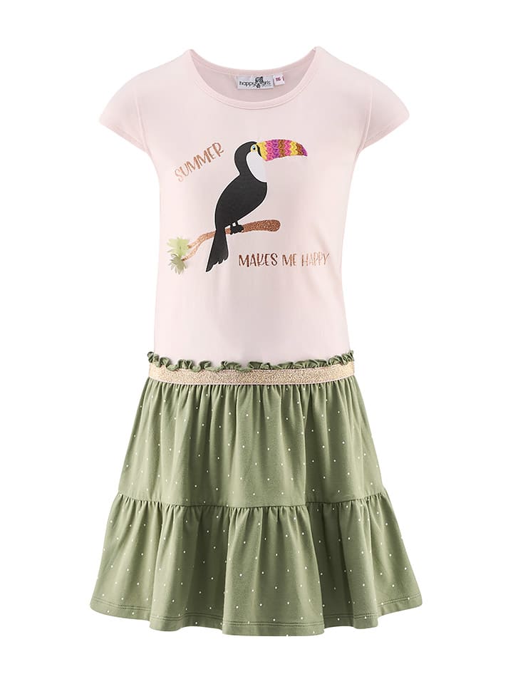 happy girls by Eisend Kleid in Rosa/ Grün günstig kaufen