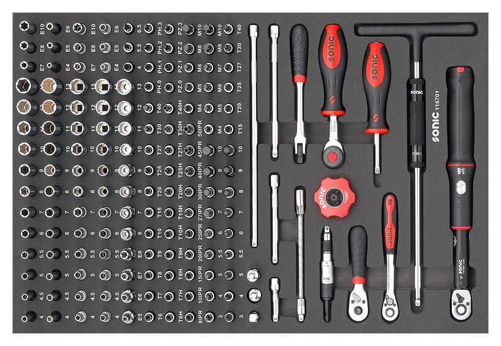 Chariot à outils Sonic 714581 avec assortiment de 1045 pièces