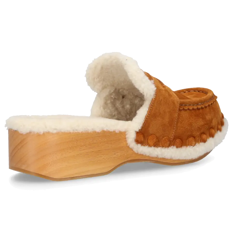 Chloé - Hausschuhe JOY Veloursleder - braun