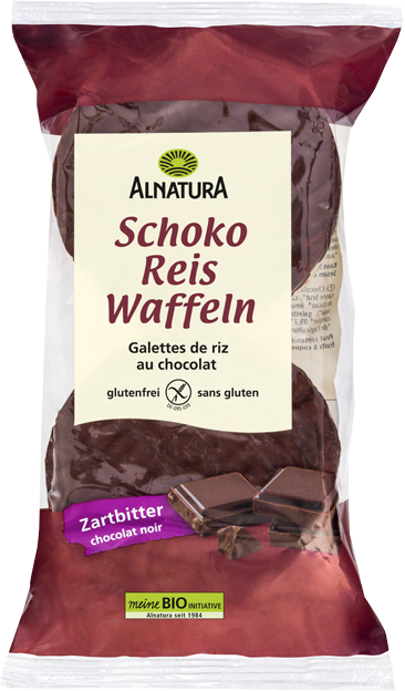 Alnatura Bio Schoko Reiswaffeln Zartbitter glutenfrei