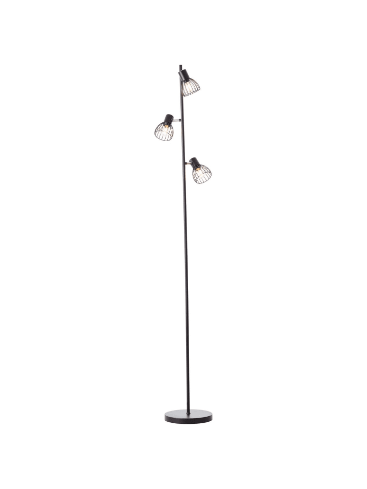 Brilliant Standleuchte, 3-flammig Blacky ⌀ 25 cm in schwarz matt günstig kaufen onesize