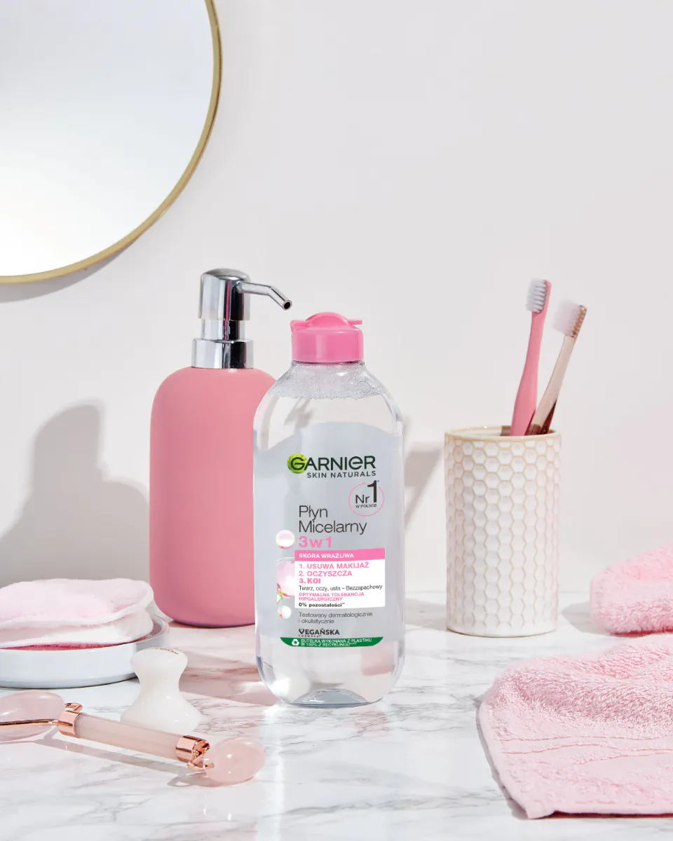 „Garnier Skin Naturals“ micelinis vanduo jautriai odai 3 viename