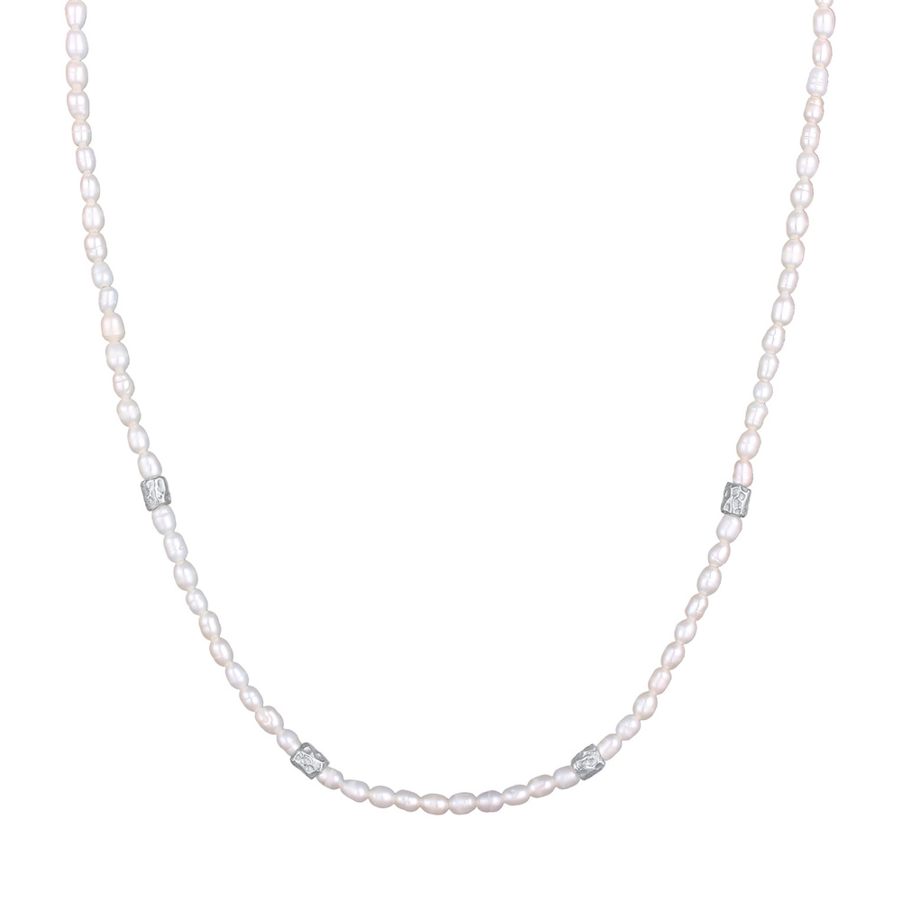 Elli PREMIUM Elli PREMIUM Collier Femmes Perles Basique avec perles d'eau douce en argent ster collier