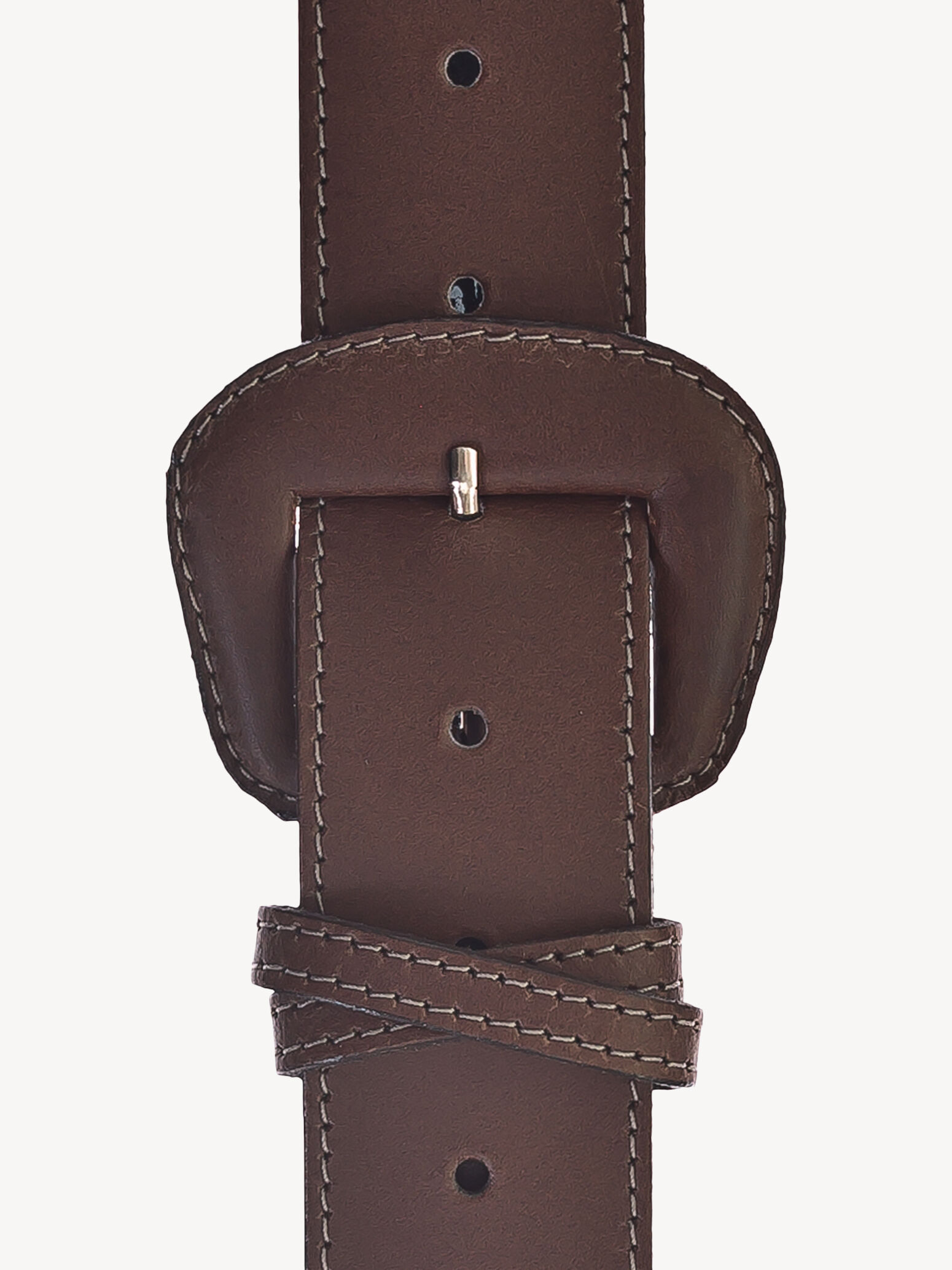 Ceinture de taille en cuir - marron