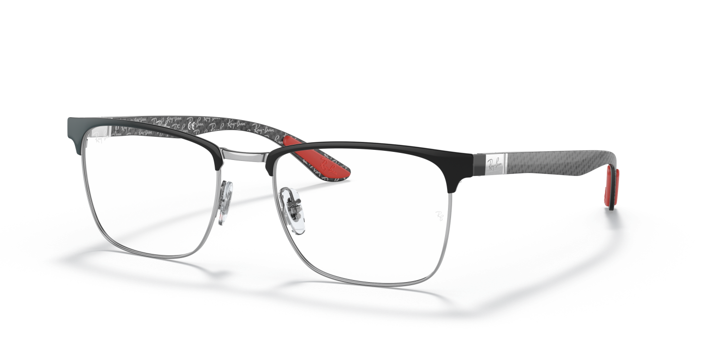 RB8421 OPTICS - Negru lucios pe argintiu
