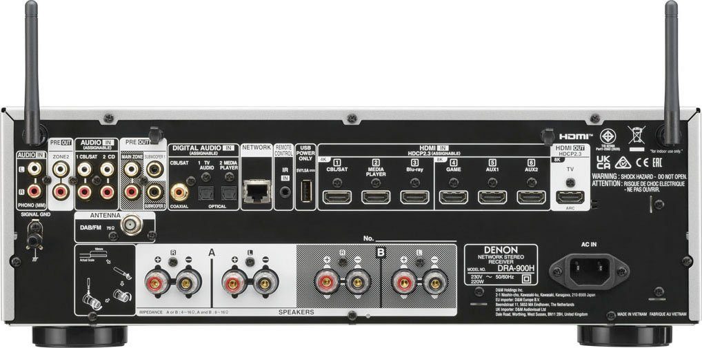 Denon DRA-900H 2.2 AV-Receiver (Bluetooth, WLAN)