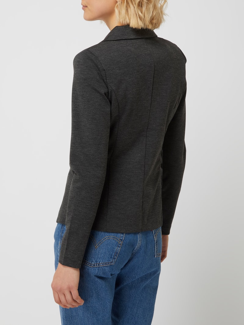 Blazer mit Reverskragen Modell 'Kate' in dunkelgrau