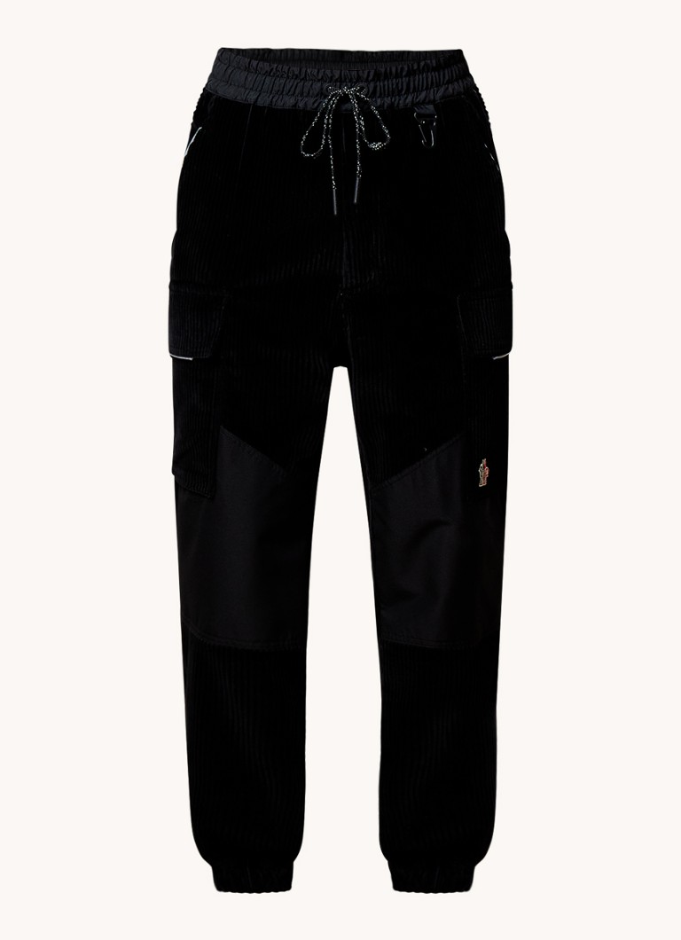 Pantaloni cargo Moncler Slim Fit cu logo brodat