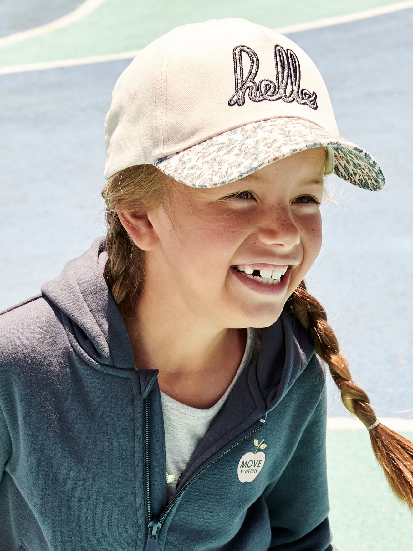 Casquette fille imprimée 