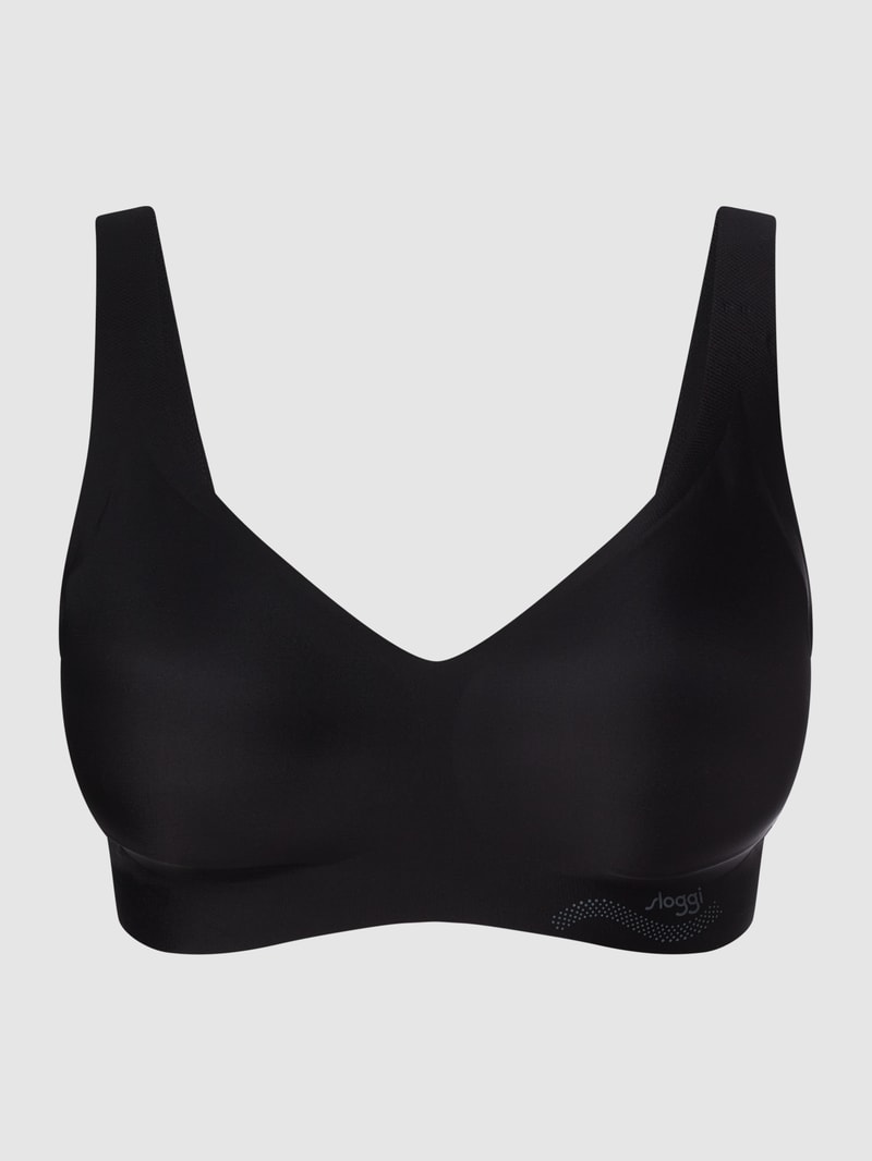 Bralette mit wattierten Cups Modell 'Zero Feel' in schwarz